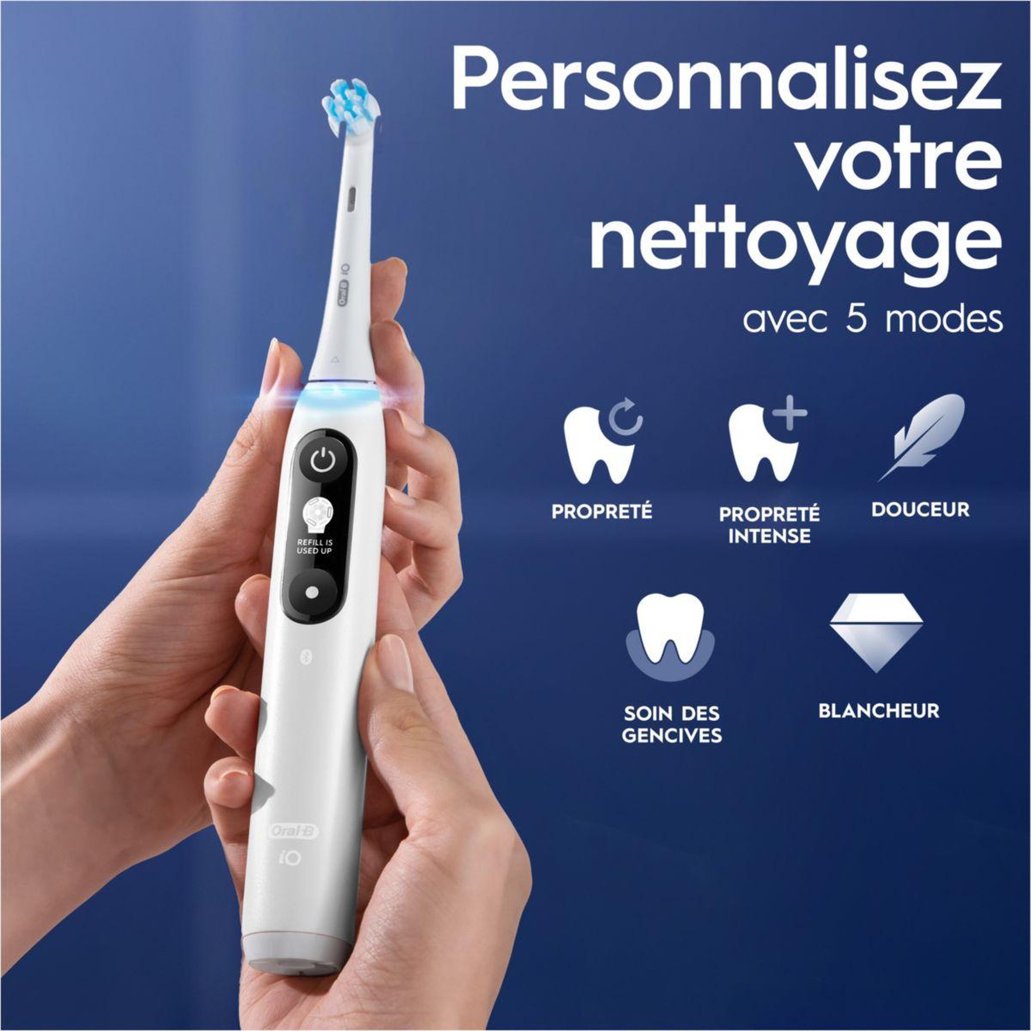 Voir la diapositive 4 : ORAL B Brosse à dents électrique io6s series white