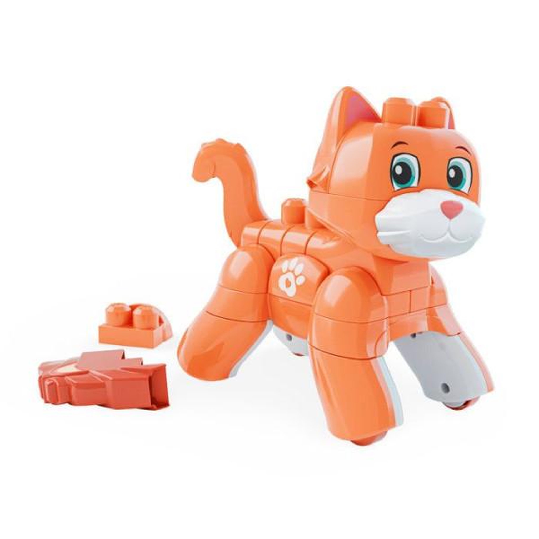 Voir la diapositive 3 : MATTEL MEGA BLOKS Fisher-Price - Mon Chaton 3 en 1 à Construire - Plastique - 25 pièces - Dès 3 ans