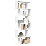 VIDAXL Etagere separatrice de piece a 6 niveaux blanc 70x24x193 cm
