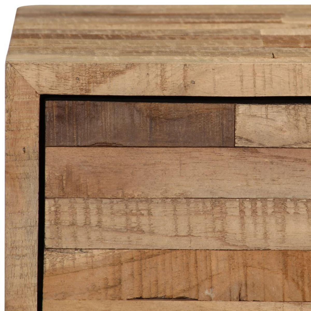 VIDAXL Meuble TV Bois de teck recycle 90 x 30 x 55 cm