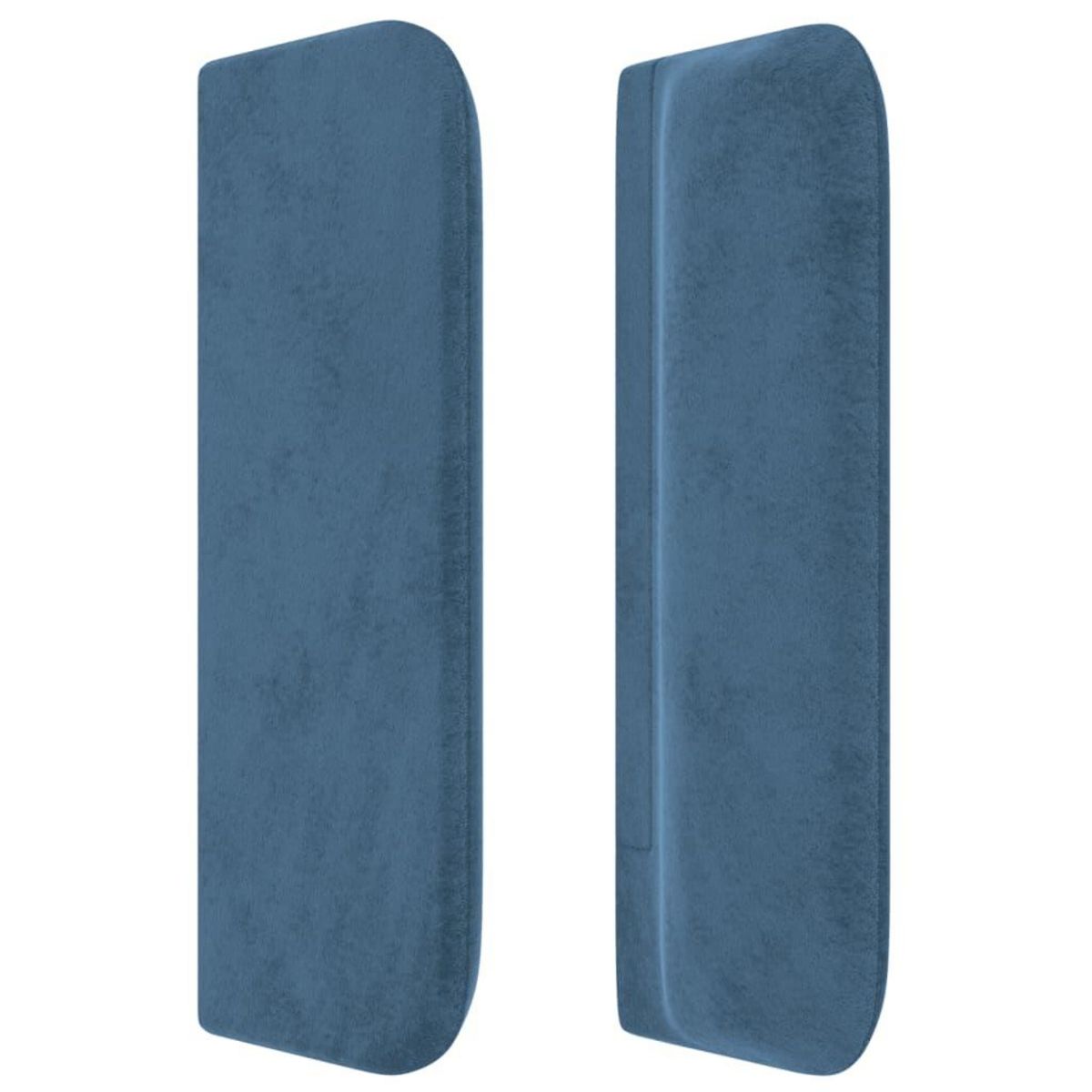 VIDAXL Tete de lit avec oreilles Bleu fonce 203x16x78/88 cm Velours
