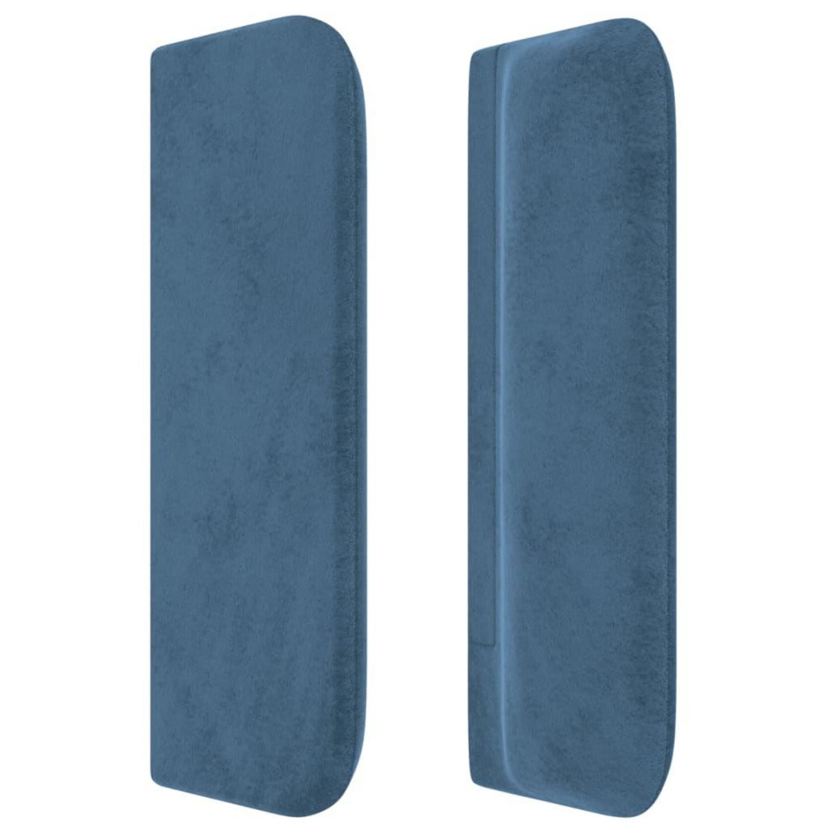 VIDAXL Tete de lit avec oreilles Bleu fonce 203x16x78/88 cm Velours
