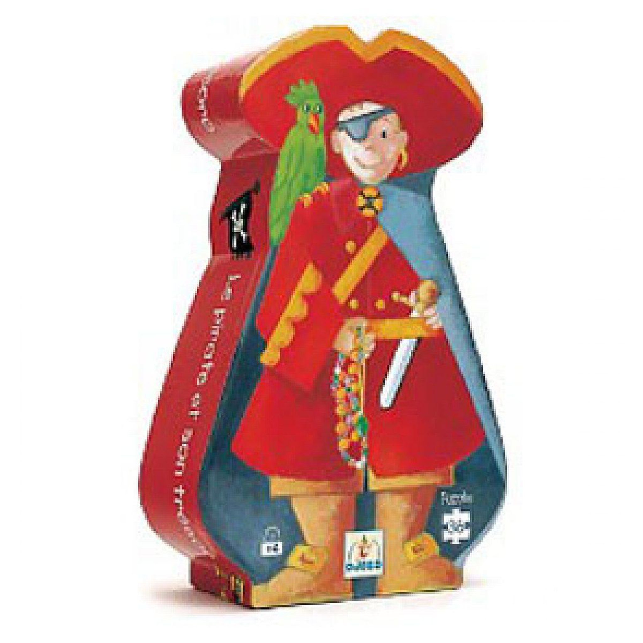 Djeco Puzzle silhouette 36p le pirate et son tresor