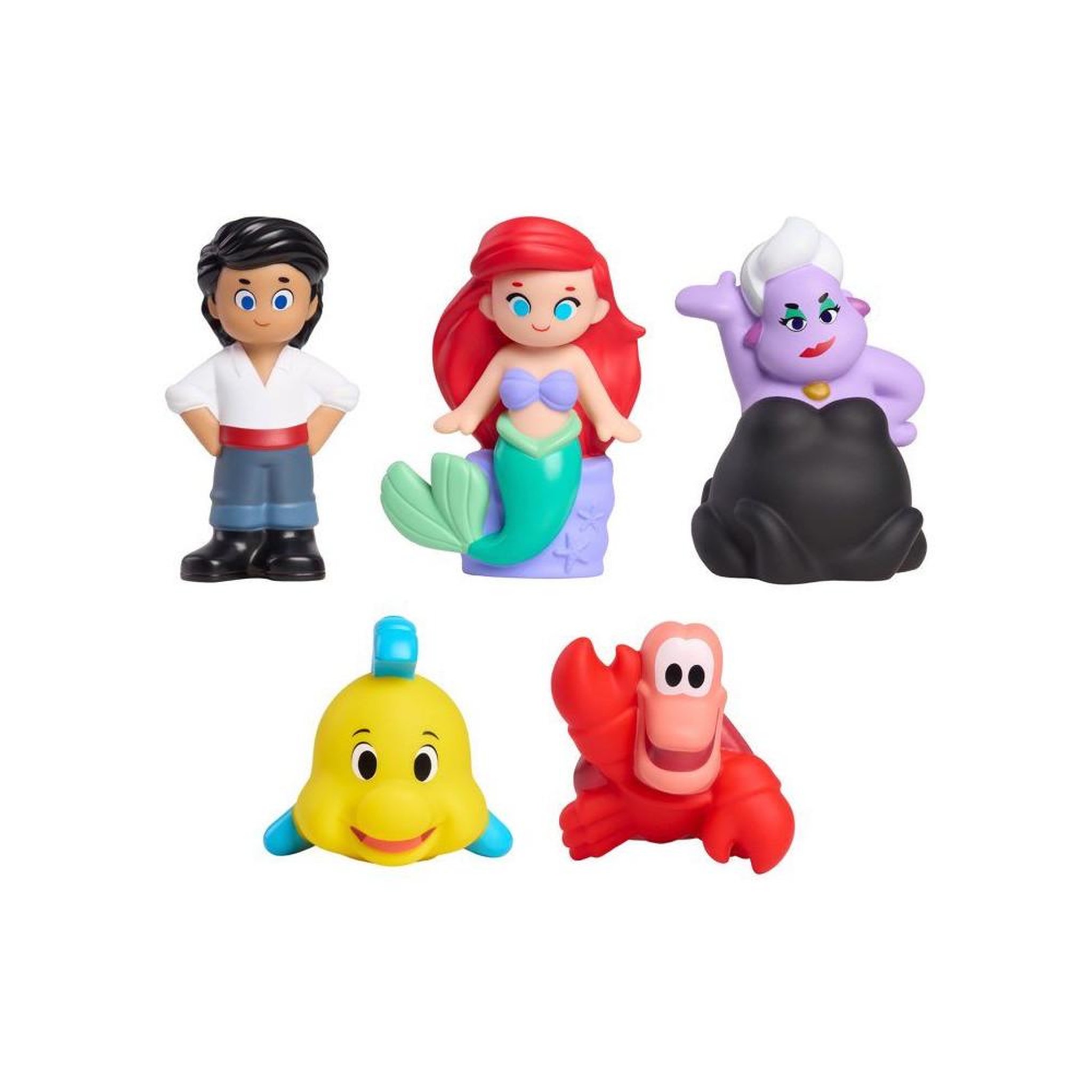 Voir la diapositive 6 : Vaiana Coffret de jouets de bain Princesse Disney La Petite Sirène avec 5 figurines étanches de 12 cm et panier à ventouses