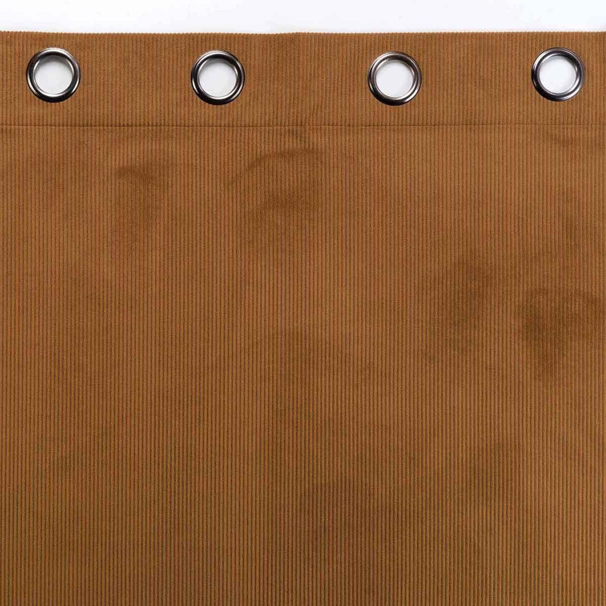 Voir la diapositive 3 : Douceur d'Intérieur Rideau à œillets  casual  140x260cm camel
