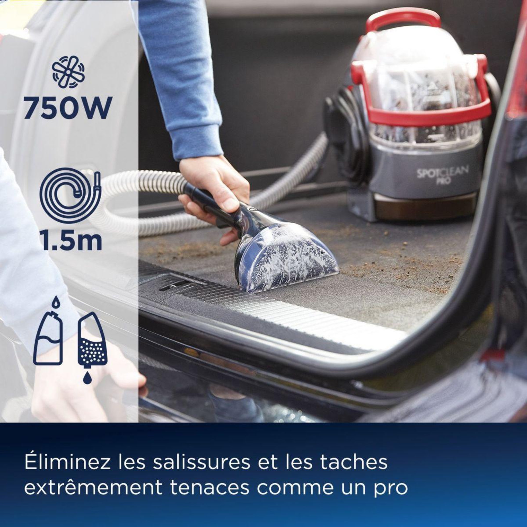 Voir la diapositive 4 : BISSELL Nettoyeur détacheur spotclean pro advance 1558d