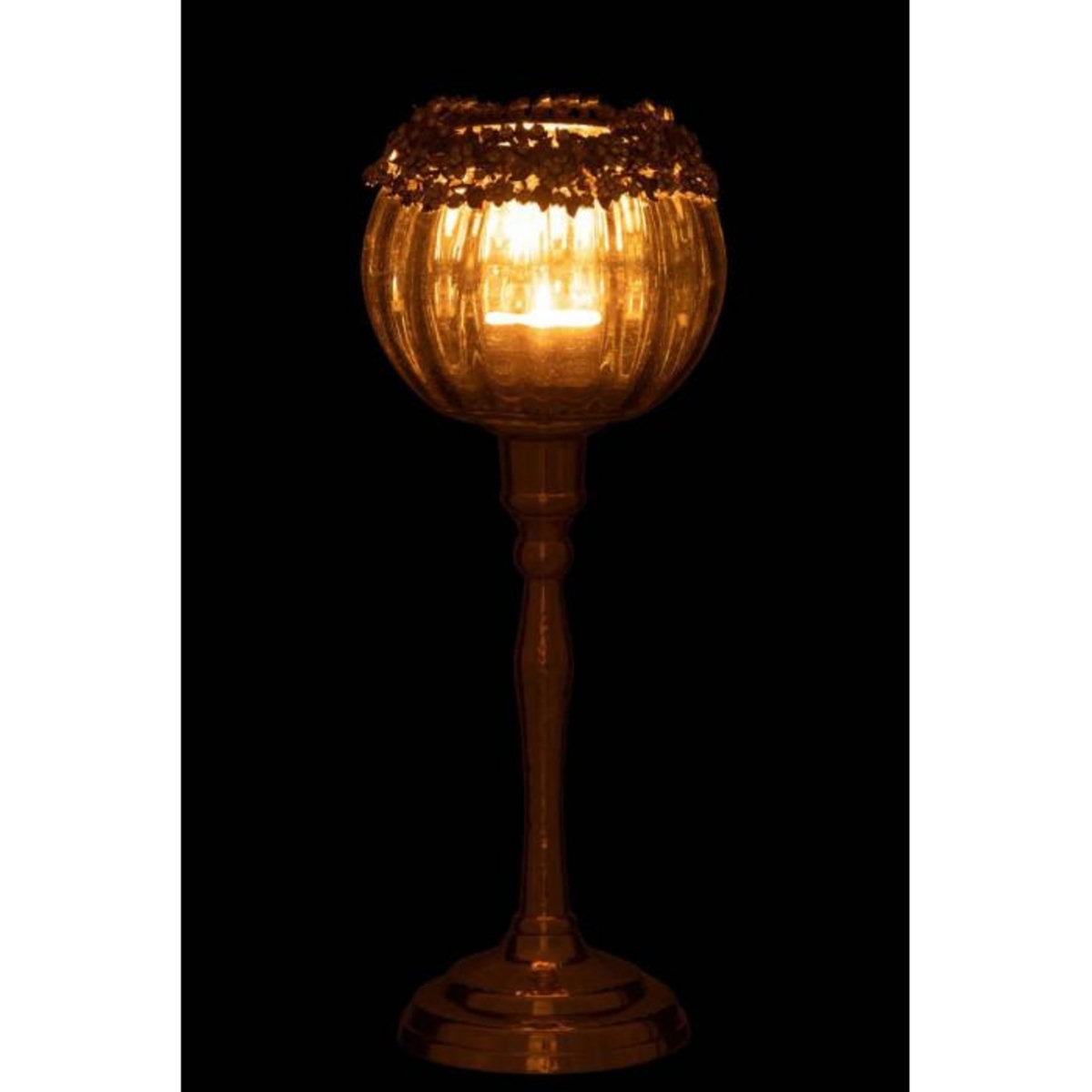 Paris Prix Photophore sur Pied Design  Vallee  33cm Bronze