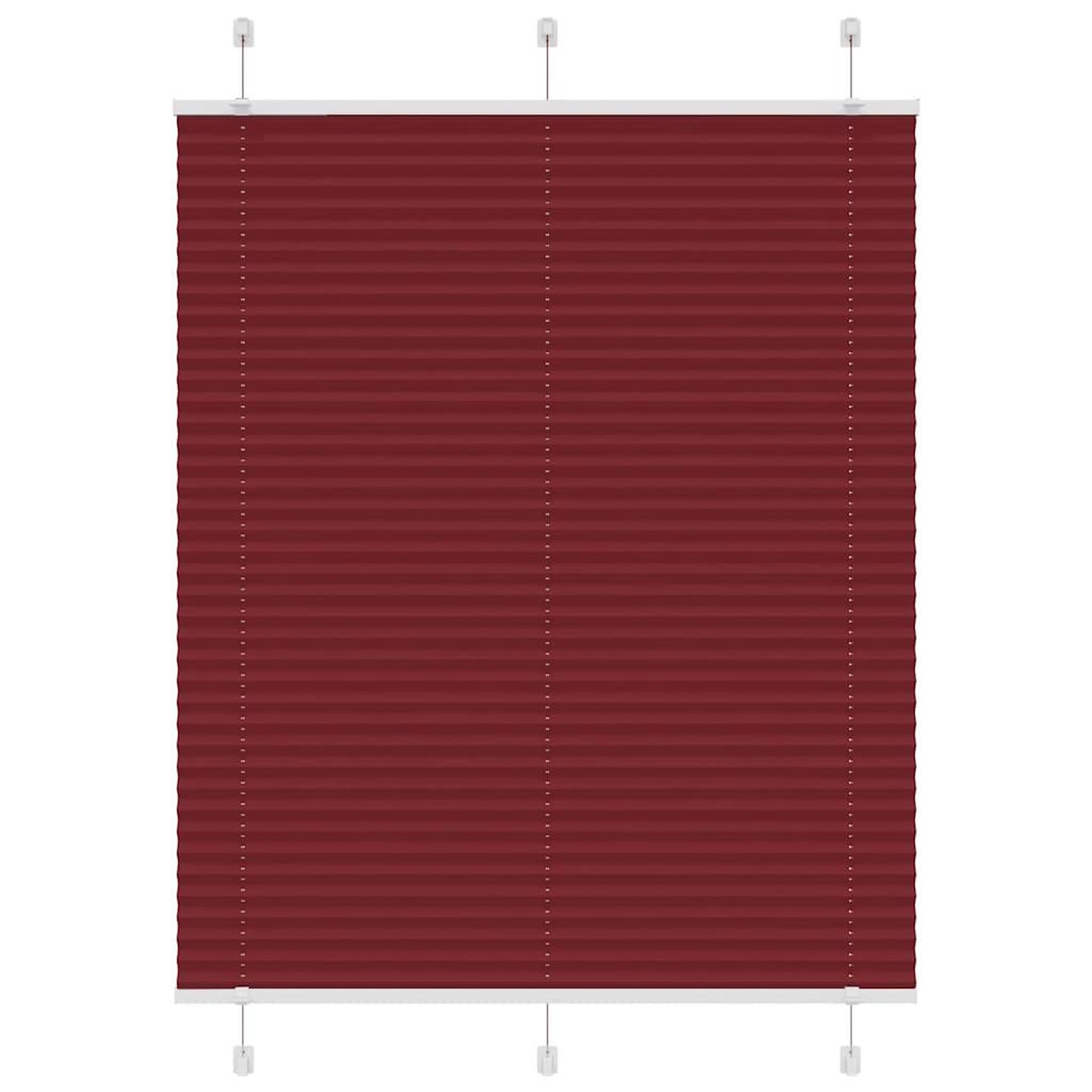 VIDAXL Store plisse rouge bordeaux 105x150 cm largeur du tissu 104,4cm