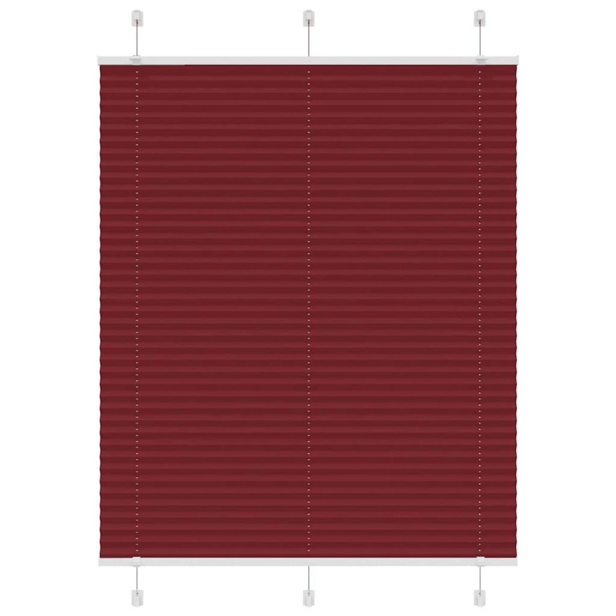 VIDAXL Store plisse rouge bordeaux 105x150 cm largeur du tissu 104,4cm