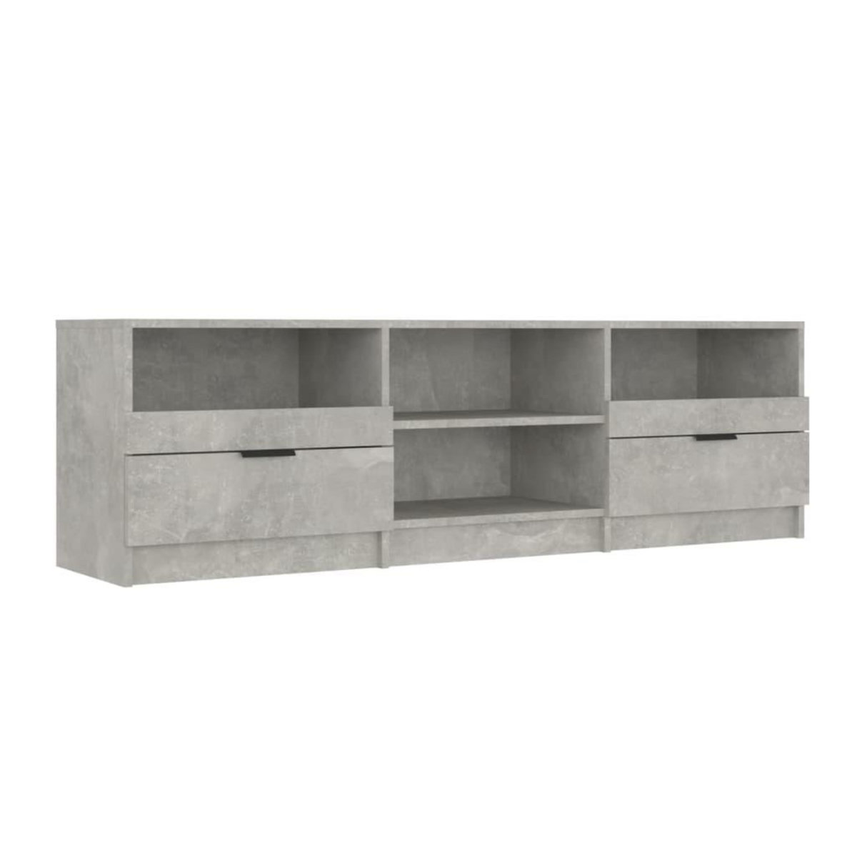 VIDAXL Meuble TV Gris beton 150x33,5x45 cm Bois d'ingenierie