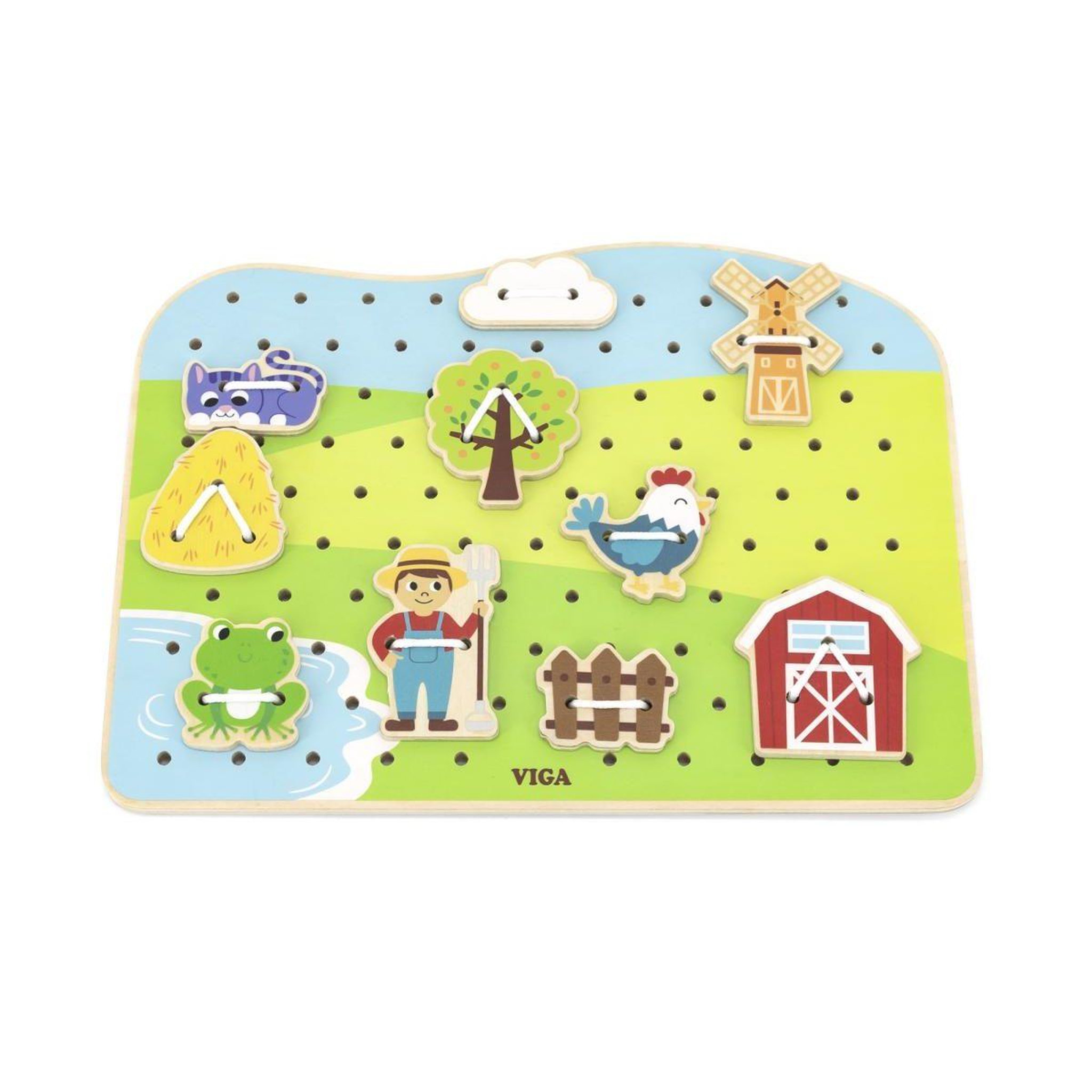 VIGA Jeu de laçage de la ferme  44637