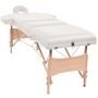 Voir la diapositive 2 : VIDAXL Table de massage pliable et tabouret 10 cm d'epaisseur Blanc