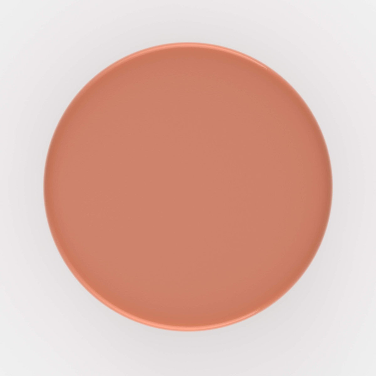 MAISON PAVANE Table d'appoint ronde en métal orange D30 cm-Athéna