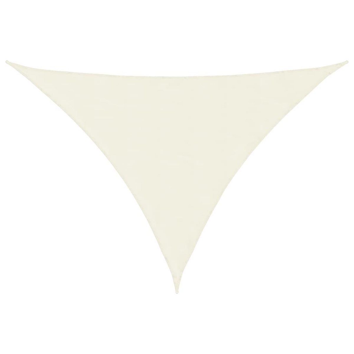 VIDAXL Voile de parasol tissu oxford triangulaire 2,5x2,5x3,5 m creme