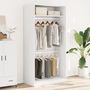 Voir la diapositive 3 : VIDAXL Garde-robe Blanc 100x50x200 cm Bois d'ingenierie