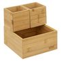 Voir la diapositive 2 : FIVE Organiseur 4 Plateaux  Bambou  19cm Naturel
