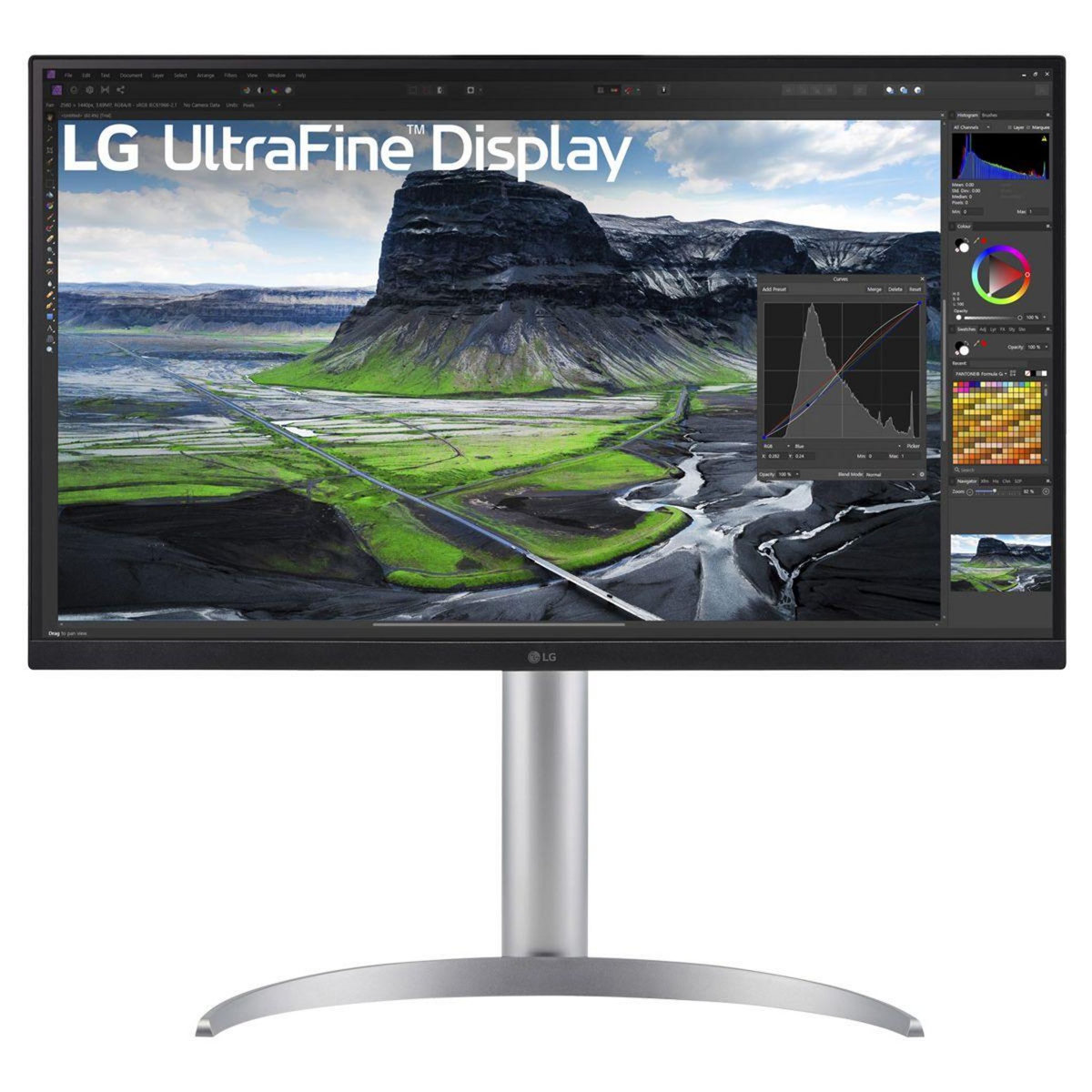 LG Ecran PC UltraFine 27UQ850V-W Plat 27'' IPS