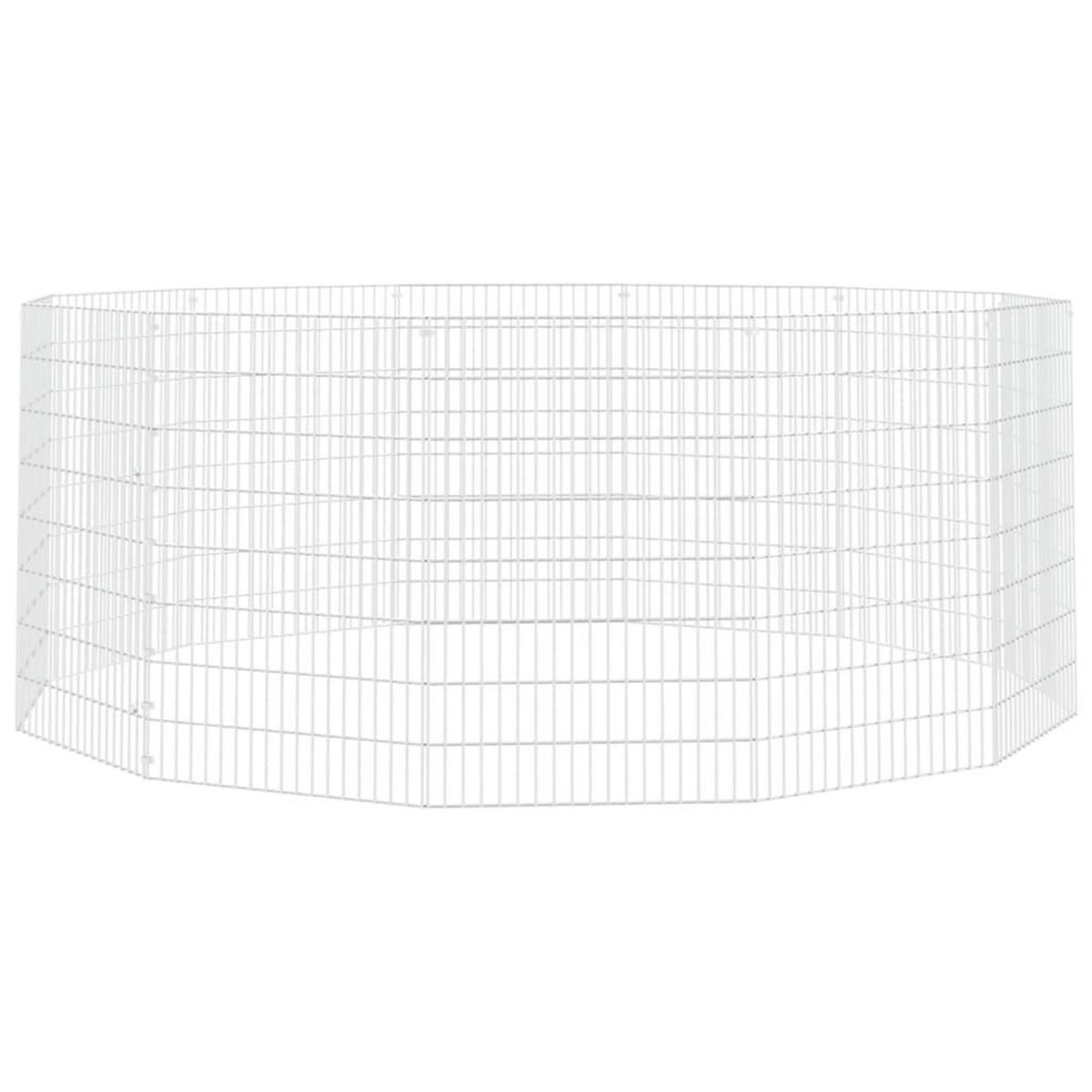 VIDAXL Enclos d'animaux en liberte 12 panneaux 54x80 cm fer galvanise