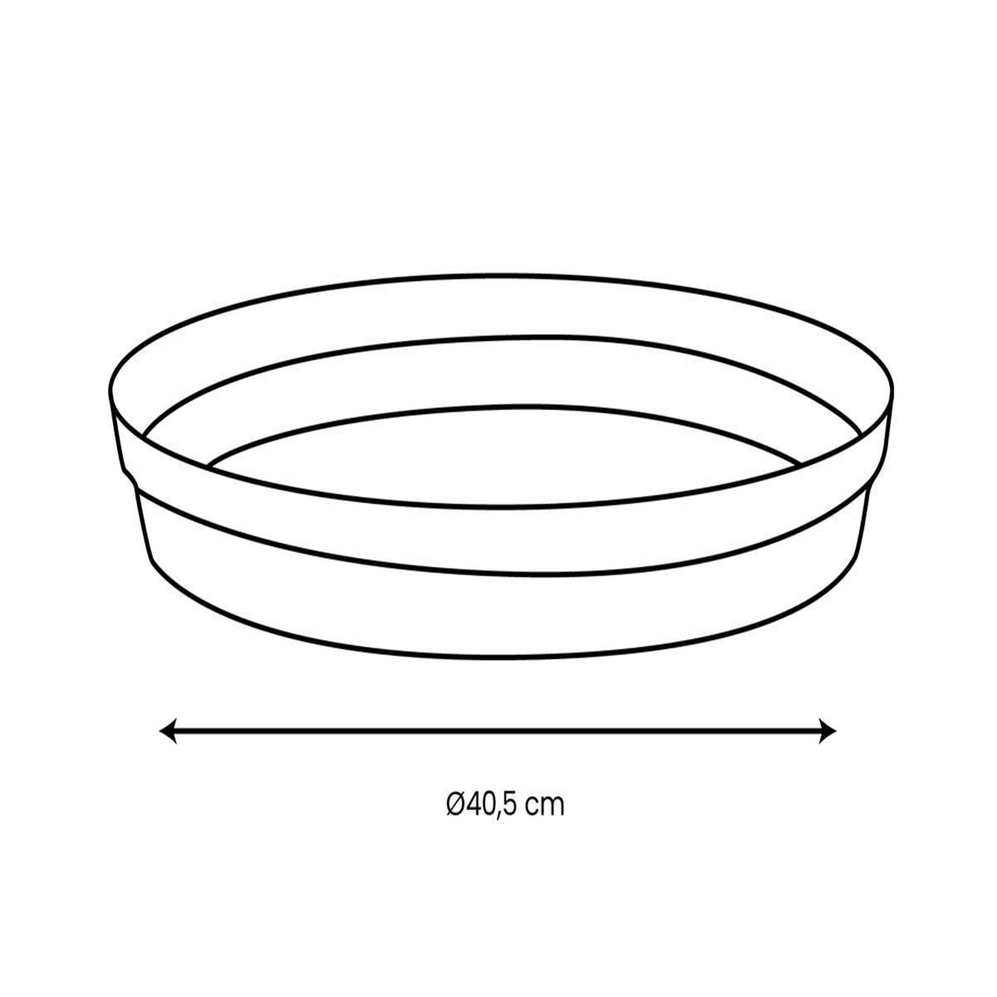 Voir la diapositive 2 : Eda Soucoupe Ø 40 cm pour pot Ø 60 cm - Anthracite - Eda
