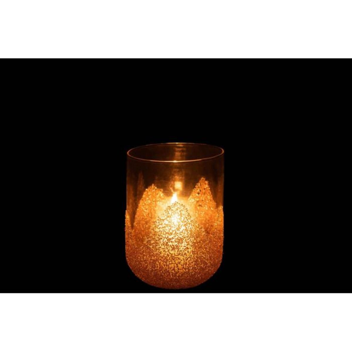 Paris Prix Photophore Déco en Verre  Strass  18cm Or