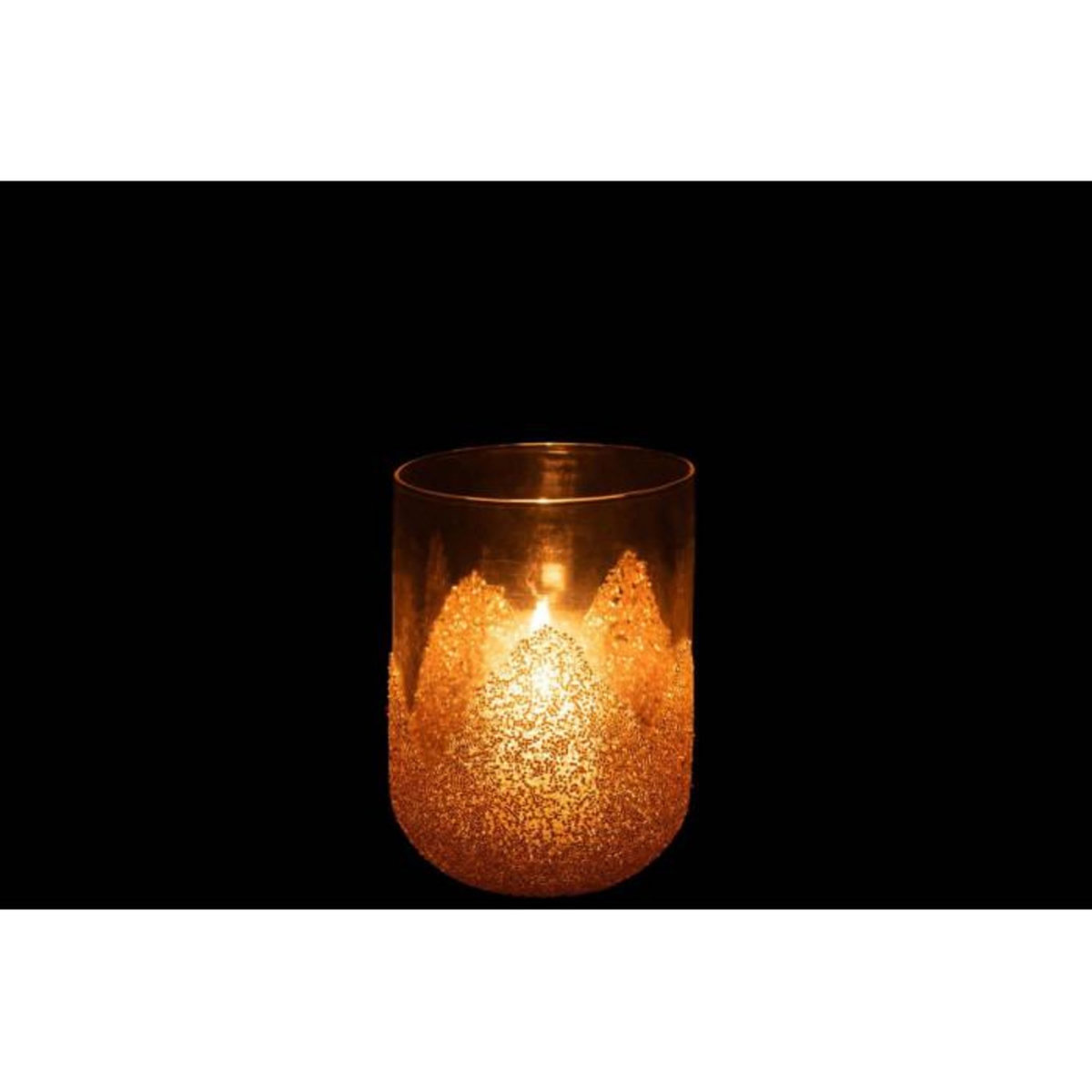 Paris Prix Photophore Déco en Verre  Strass  18cm Or