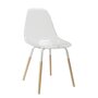 Voir la diapositive 1 : The Home Deco Factory Chaises scandinave Phenix en plastique et métal - Transparent