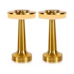 Lumisky Set de 2 lampes de table CHIC Doré Metal H21cm
