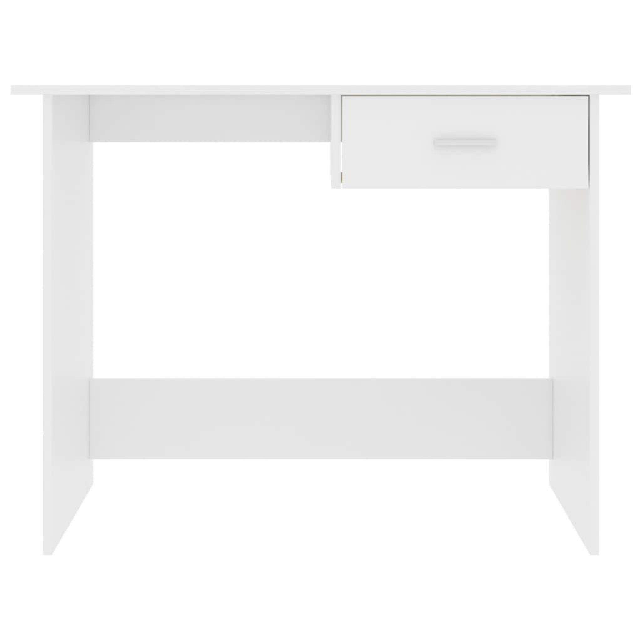 Voir la diapositive 4 : VIDAXL Bureau Blanc 100 x 50 x 76 cm Bois d'ingenierie