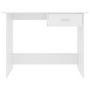 Voir la diapositive 4 : VIDAXL Bureau Blanc 100 x 50 x 76 cm Bois d'ingenierie