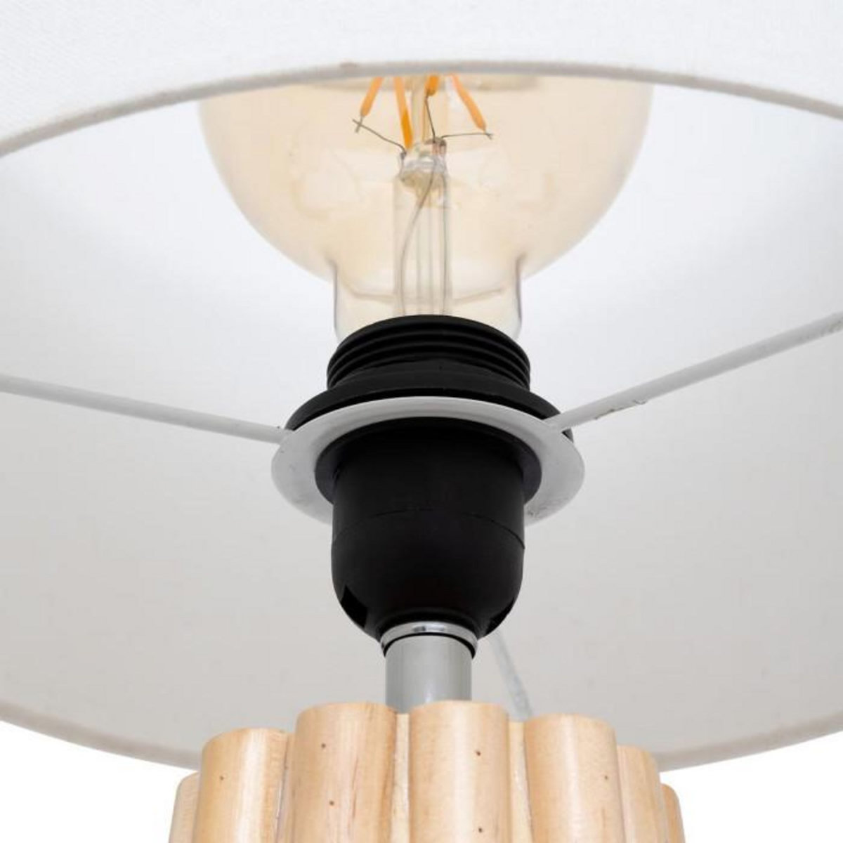 ATMOSPHERA Lampe à Poser en Bois  Adon  53cm Naturel