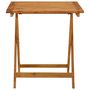 Voir la diapositive 2 : VIDAXL Table pliable de jardin 70x70x75 cm Bois d'acacia massif