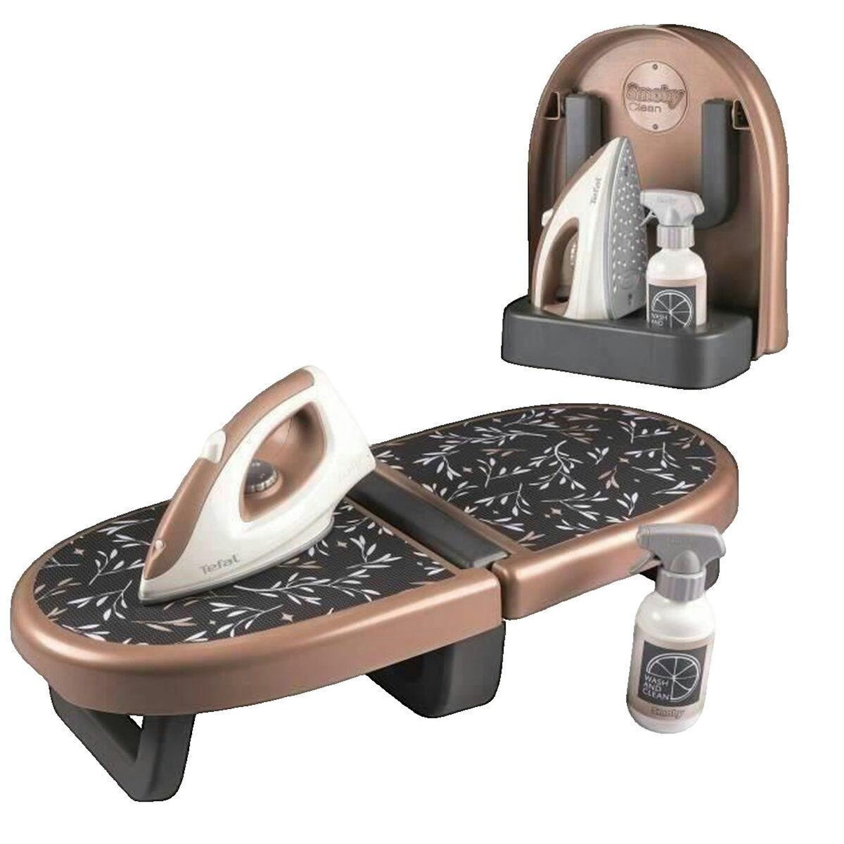 SMOBY Planche à repasser enfant Smoby pliable avec accessoires réalistes