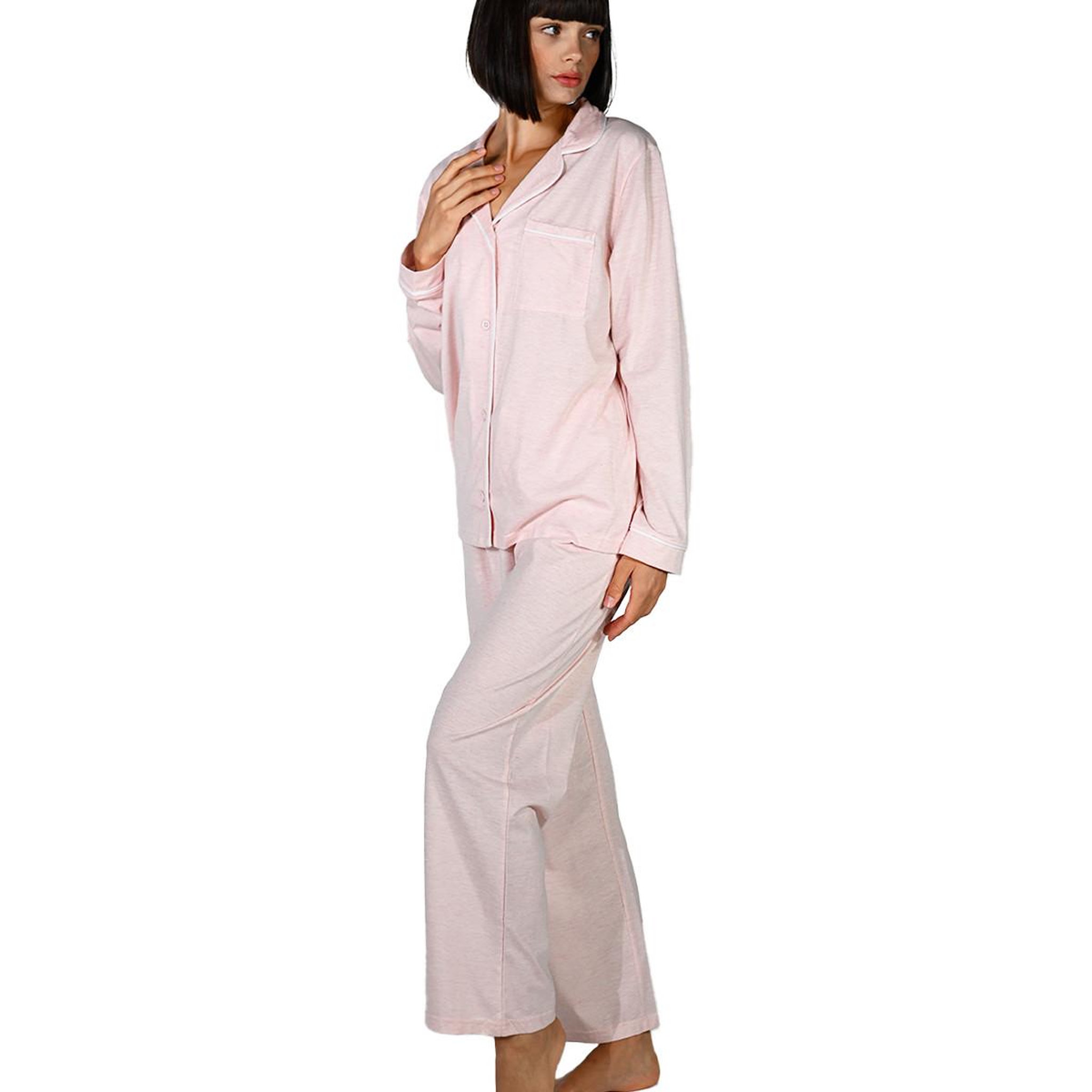 Voir la diapositive 1 : Sensei Maison Pyjama uni chambray femme MILA