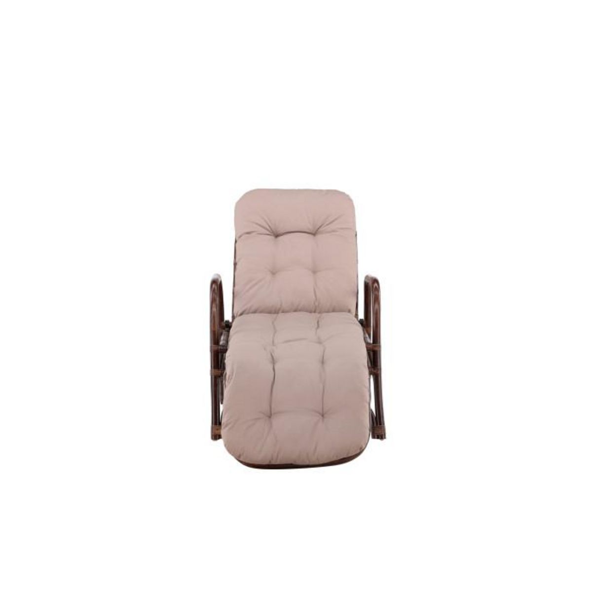 Paris Prix Chaise Longue en Rotin  Nella  177cm Noyer