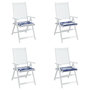 Voir la diapositive 4 : VIDAXL Coussins de chaise de jardin lot de 4 50x50x3 cm
