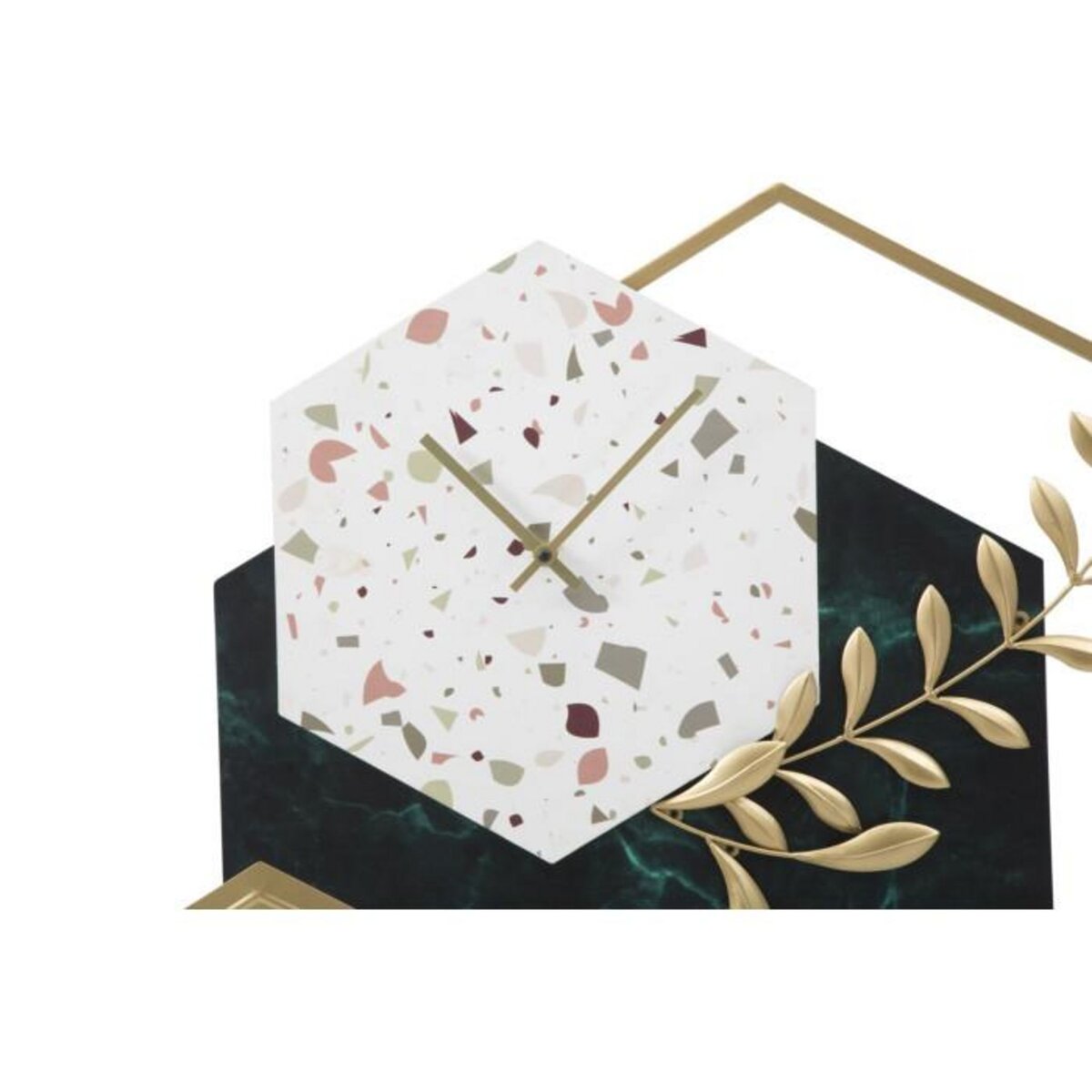 Paris Prix Horloge Murale en Métal  Hexagonale  62cm Multicolore