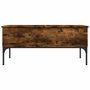 Voir la diapositive 5 : VIDAXL Table basse chene fume 100x50x45 cm bois d'ingenierie et metal