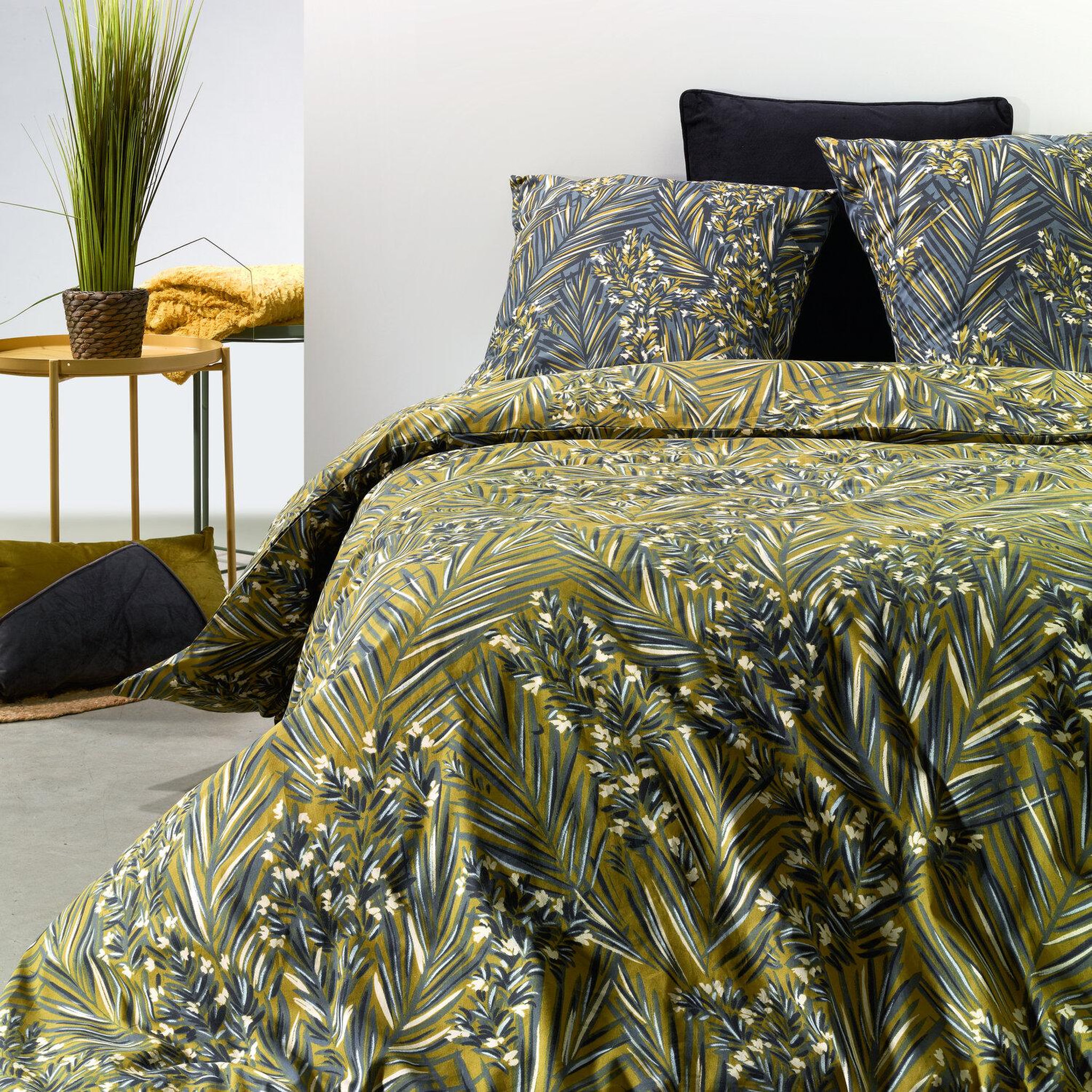 Voir la diapositive 1 : Les Ateliers du Linge Parure housse de couette 100% coton 57fils-nava