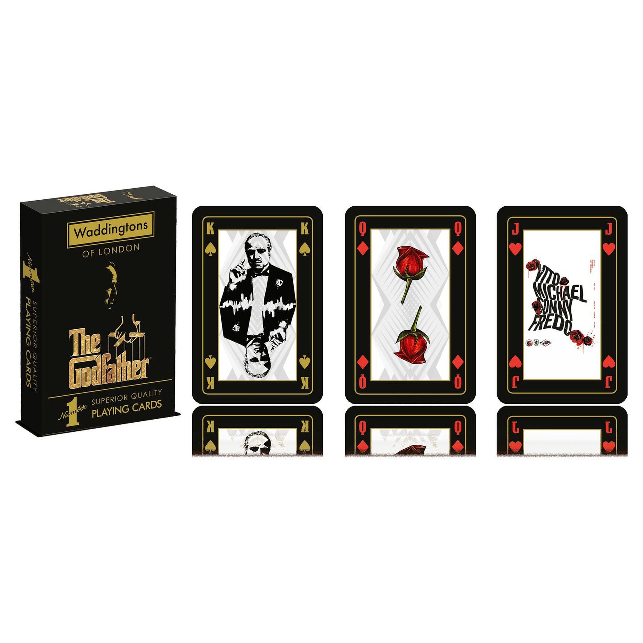 Voir la diapositive 2 :  WINNING MOVES Jeu de 54 cartes le Parrain