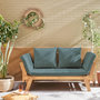 Voir la diapositive 2 : SWEEEK Banquette de jardin bois d'acacia 2/3 places JALANCE 155 / 200 x 72 x 74.5cm