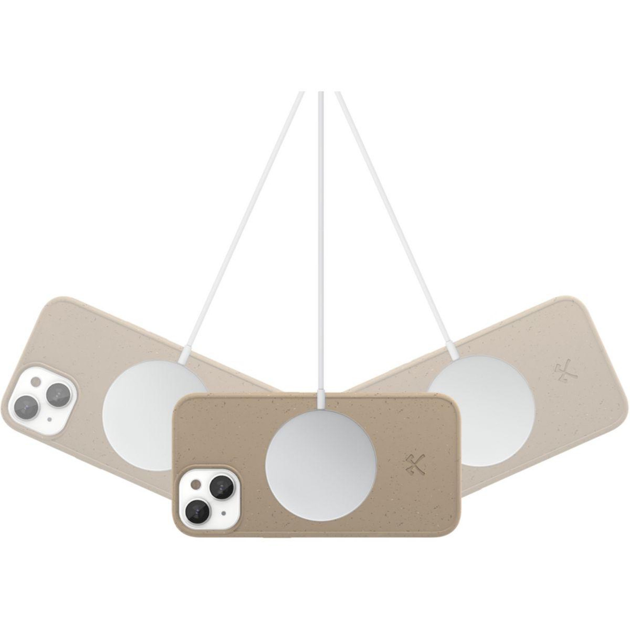 Voir la diapositive 3 : WOODCESSORIES Coque bumper iPhone 14 Plus BioCase Taupe