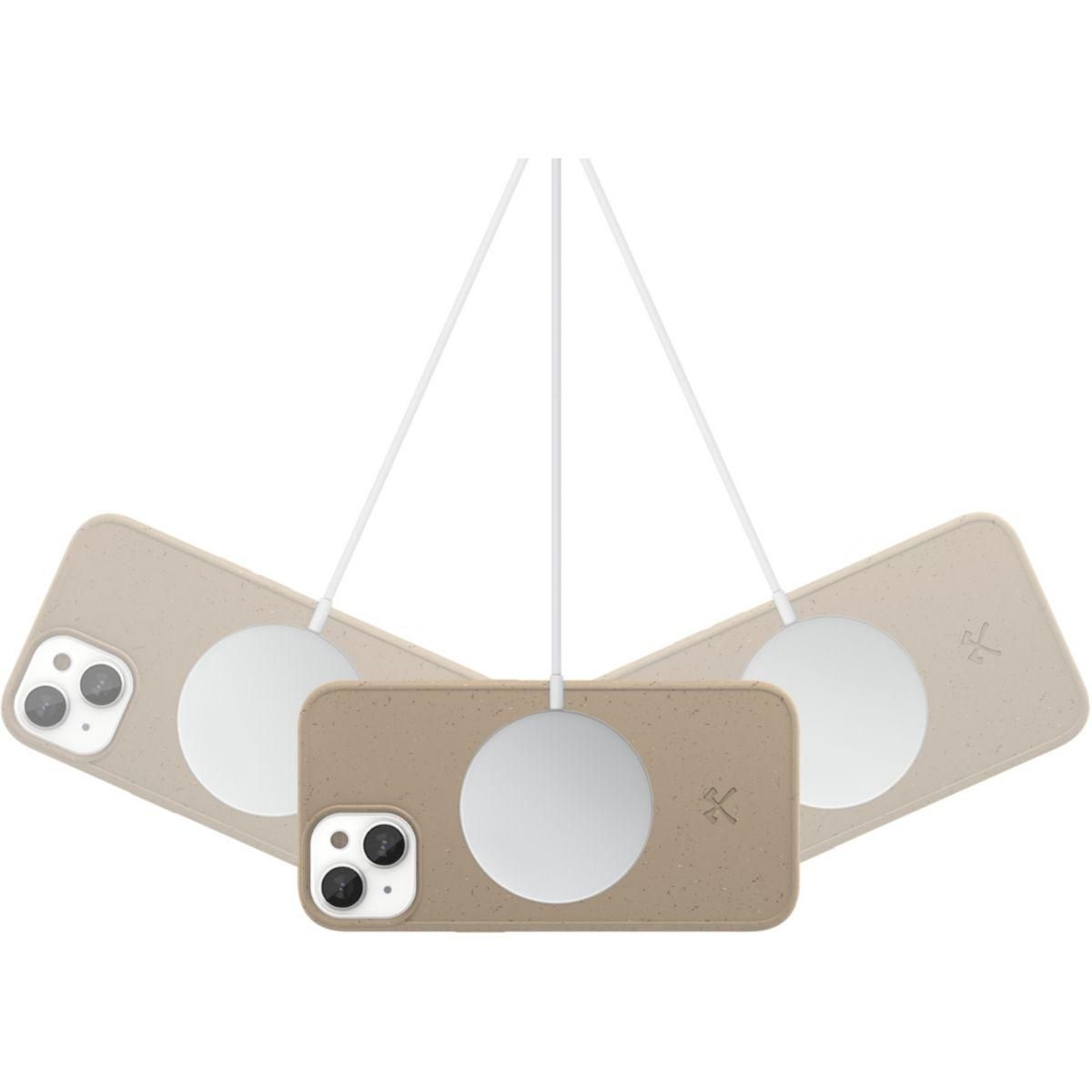 WOODCESSORIES Coque bumper iPhone 14 Plus BioCase Taupe