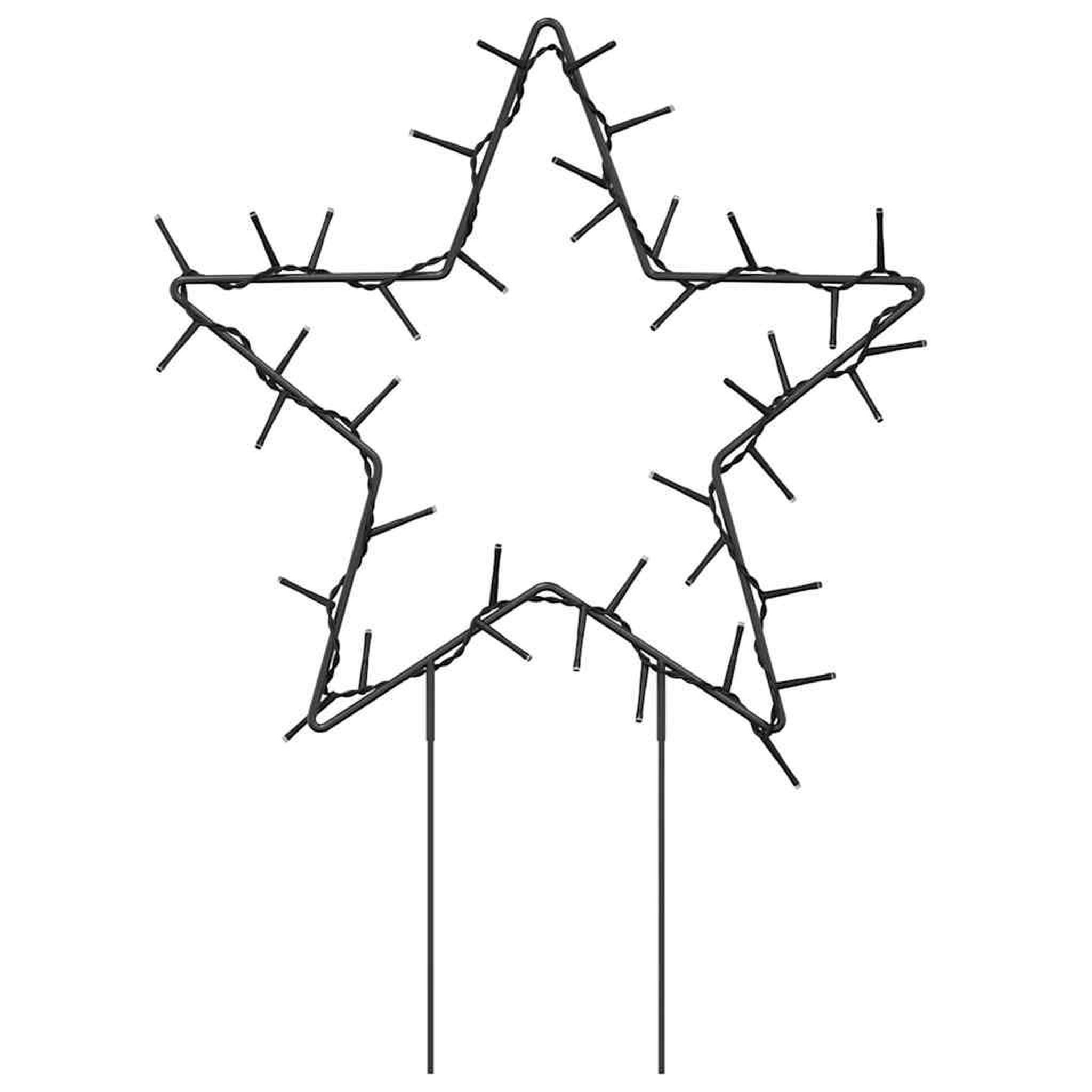 Voir la diapositive 3 : VIDAXL Decoration lumineuse etoile de Noël piquets 3 pcs 50 LED 29 cm