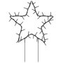 Voir la diapositive 3 : VIDAXL Decoration lumineuse etoile de Noël piquets 3 pcs 50 LED 29 cm