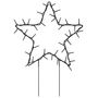 Voir la diapositive 3 : VIDAXL Decoration lumineuse etoile de Noël piquets 3 pcs 50 LED 29 cm