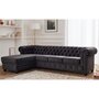 Voir la diapositive 1 : LISA DESIGN William - canapé chesterfield d'angle gauche - 4 places - en velours