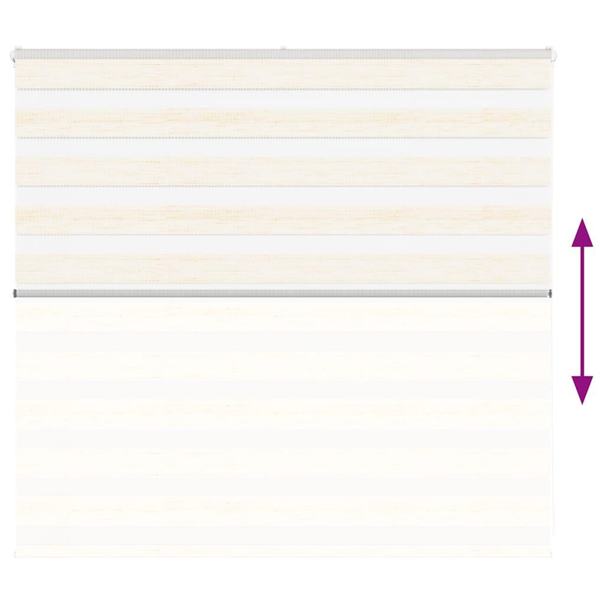 Voir la diapositive 5 : VIDAXL Store zebre beige marbre largeur du tissu 150,9 cm polyester