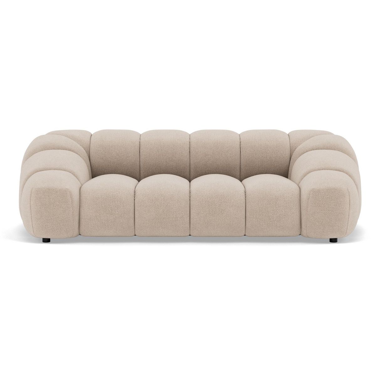 LISA DESIGN Ava - canapé 3 places en velours texturé