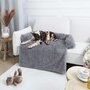 Voir la diapositive 3 : The concept Factory Plaid couverture de canapé pour chien et chat - Gris