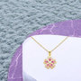 Voir la diapositive 2 : L'ATELIER D'AZUR Collier - Pendentif Or 18 Carats 750/000 Jaune Motif Fleur - Chaine Dorée